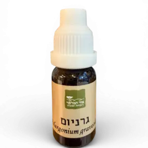 שמן אתרי גרניום 10 מ"ל (Pelargonium graveolens) &ndash; Geranium Essential Oil 10 ML