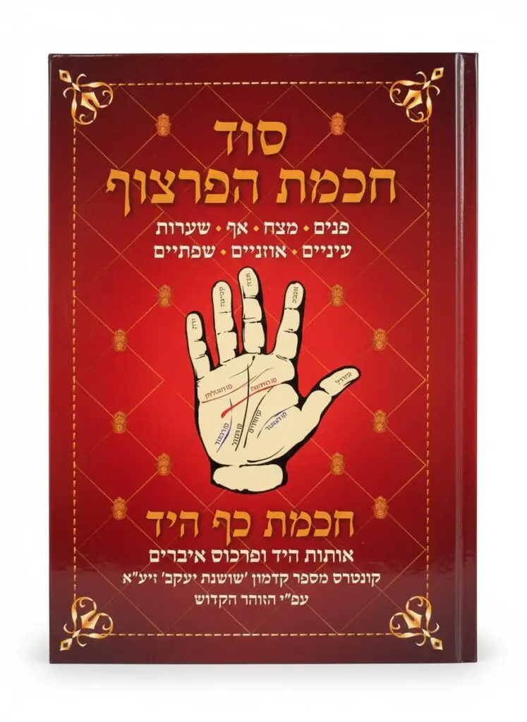 סוד חכמת הפרצוף, חכמת כף היד, קבלה, זוהר הקדוש, ספרי קבלה, ספרי יהדות, שושנת יעקב, אותות היד, חכמת הפרצוף