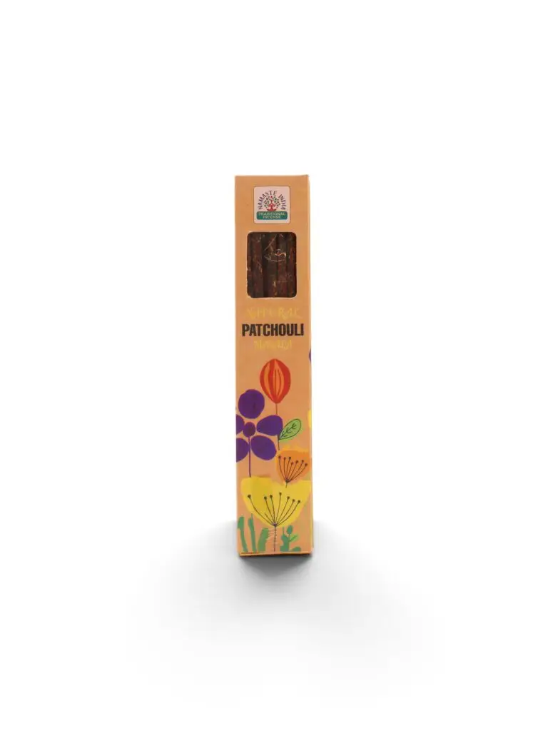 קטורת מסאלה טבעית נמסטה הודו &ndash; פצ'ולי | Namaste India Natural Masala Incense &ndash; Patchouli