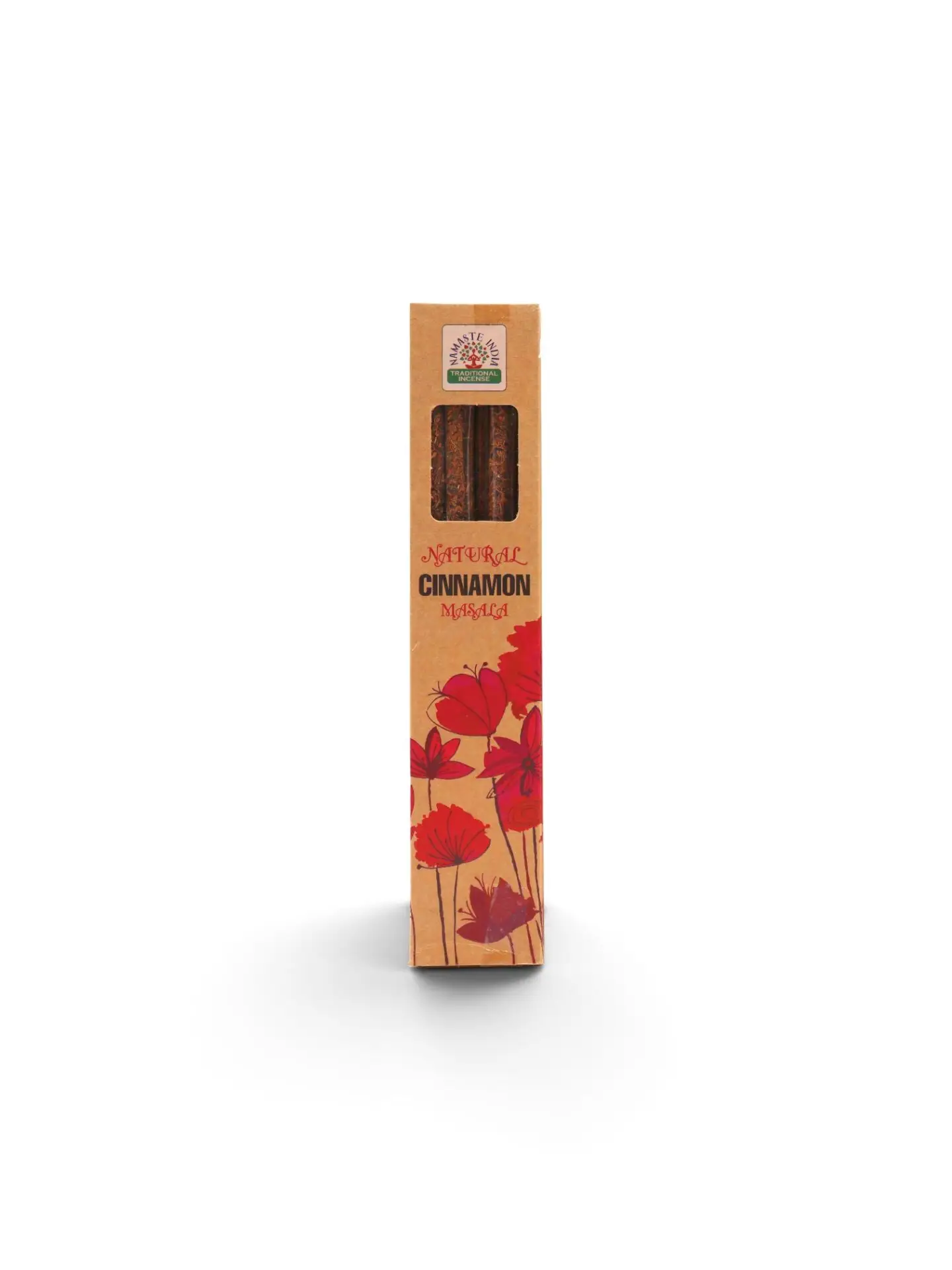 קטורת מסאלה טבעית נמסטה הודו – קינמון | Namaste India Natural Masala Incense – Cinnamon
